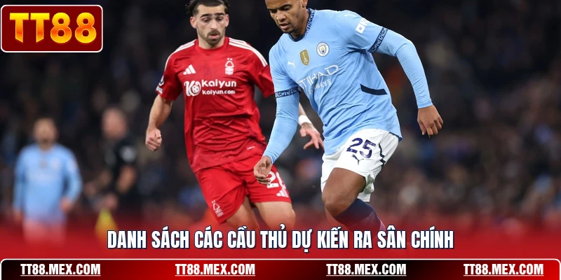 Danh sách các cầu thủ dự kiến ra sân chính